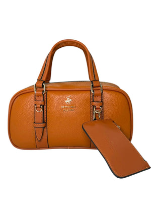 BORSA A BAULETTO DONNA BEVERLY HILLS POLO CLUB BH-4552 CUOIO