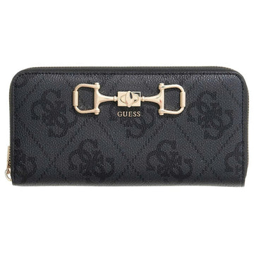 PORTAFOGLIO DONNA ZIP AROUND GUESS JANIE OS9924146 COAL LOGO