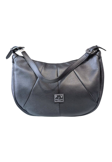 BORSA A SPALLA DONNA PELLETTERIA VENETA D25920 NERO