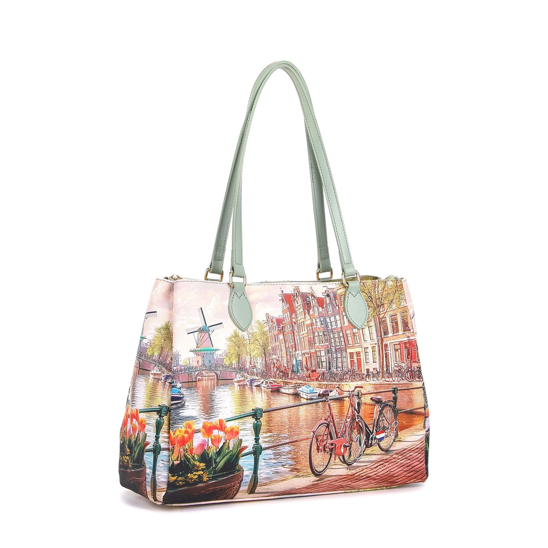 BORSA A SPALLA 3 SCOMPARTI YNOT YES-594S6 AMSTERDAM WINDMILL