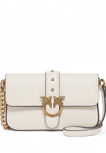 BORSA PINKO LOVE ONE SLOUCHY BABU BOTTALATO 105353 A20X Z14Q BIANCO
