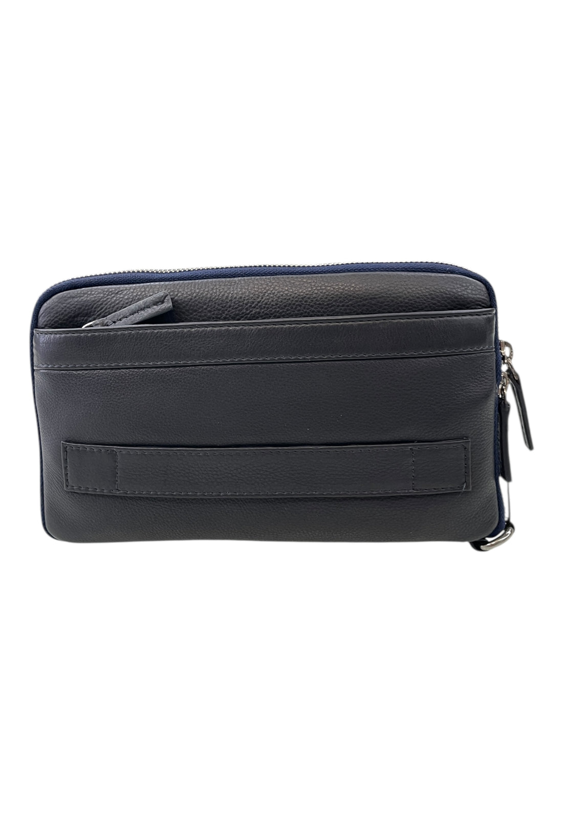 POCHETTE DA POLSO UOMO IN PELLE AERONAUTICA MILITARE AM-571 BLU