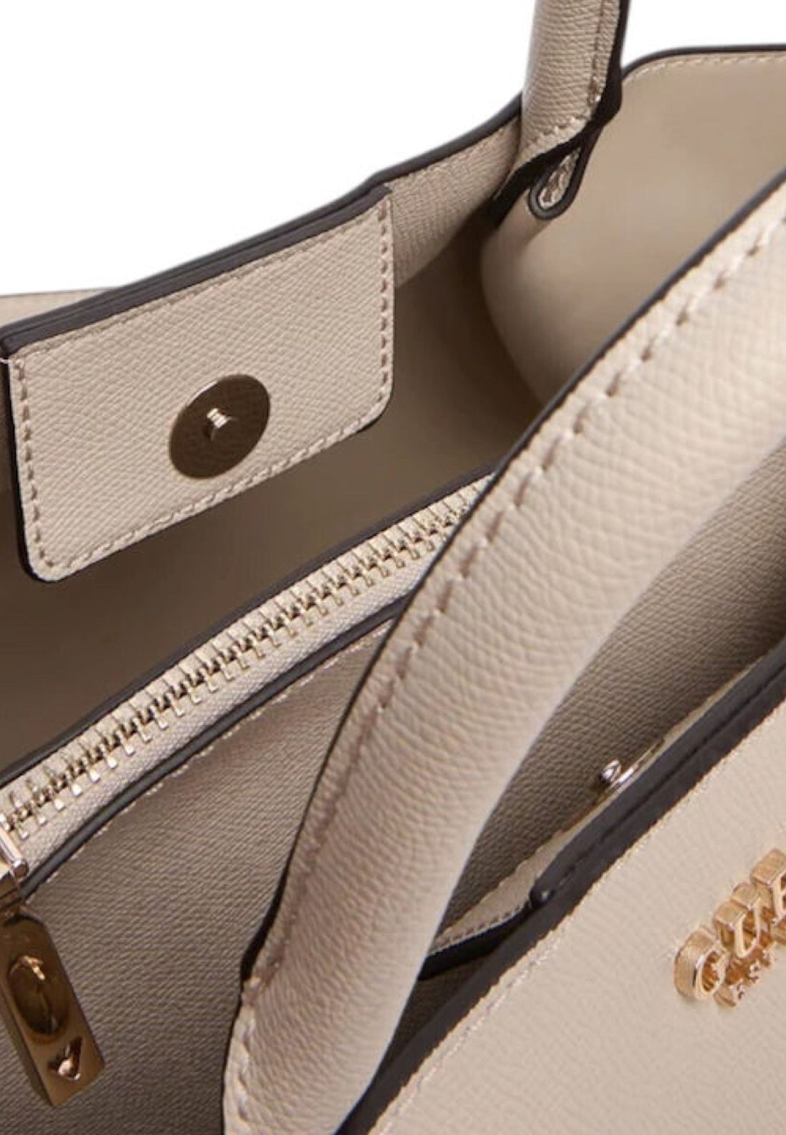 BORSA A MANO E TRACOLLA GUESS AMORETTE BG789806 LIGHT TAUPE