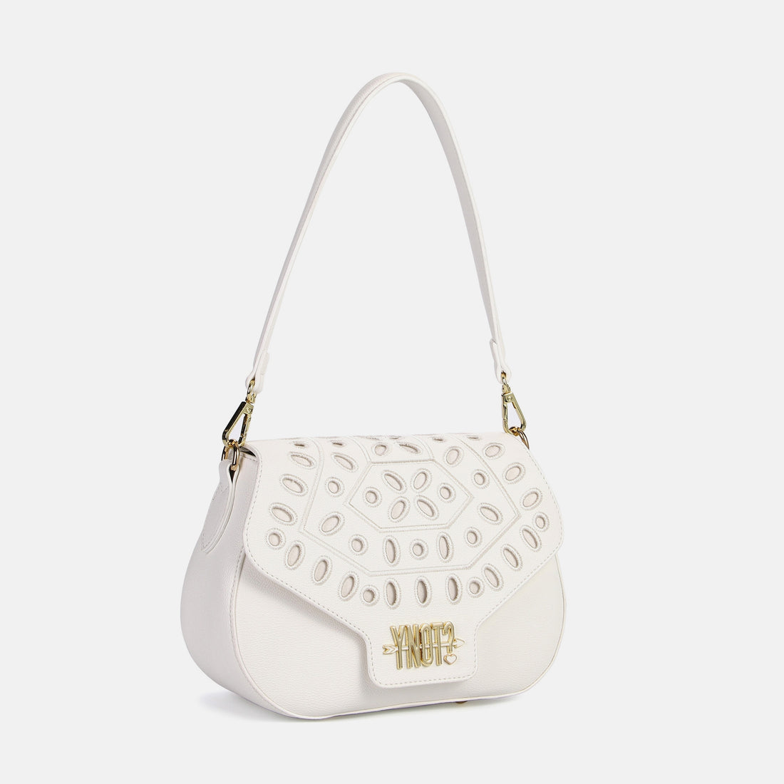 BORSA A SPALLA E TRACOLLA YNOT MAR-001S6 WHITE