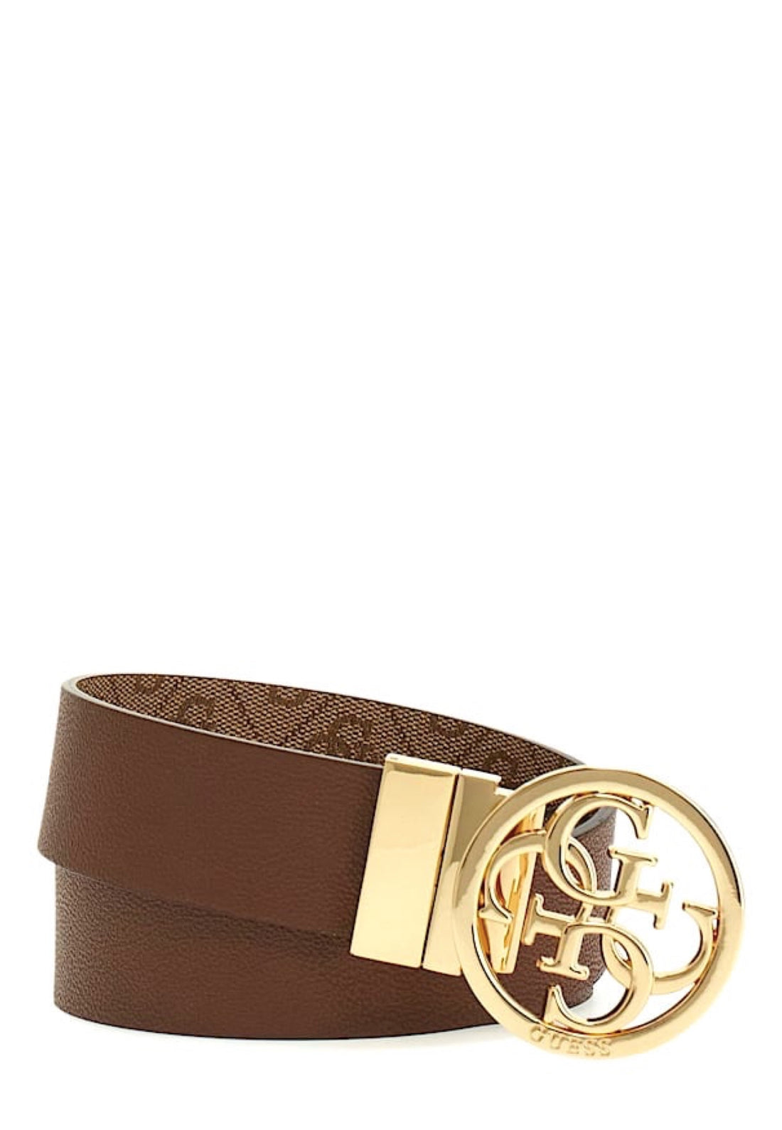 CINTURA GUESS DONNA REVERSIBILE BW9166P4235 LATTE LOGO