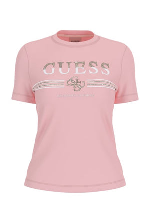 MAGLIA T-SHIRT DONNA GUESS V6GI07K2968 ROSA