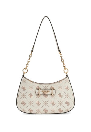 BORSA A SPALLA GUESS CARRIE LOGO GP989818 VANILLA LOGO