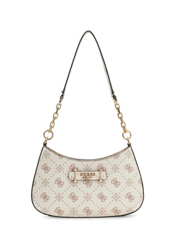 BORSA A SPALLA GUESS CARRIE LOGO GP989818 VANILLA LOGO