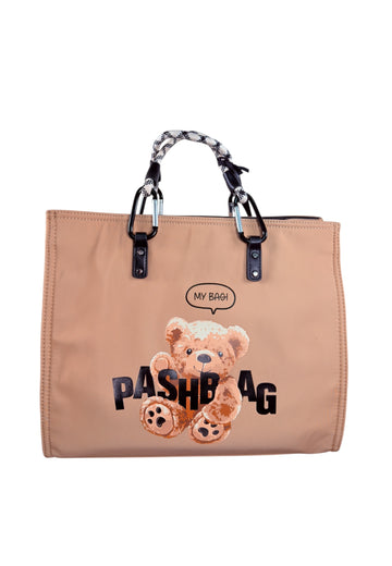 BORSA A MANO E TRACOLLA GRANDE PASHBAG FREYA 19510 BEIGE
