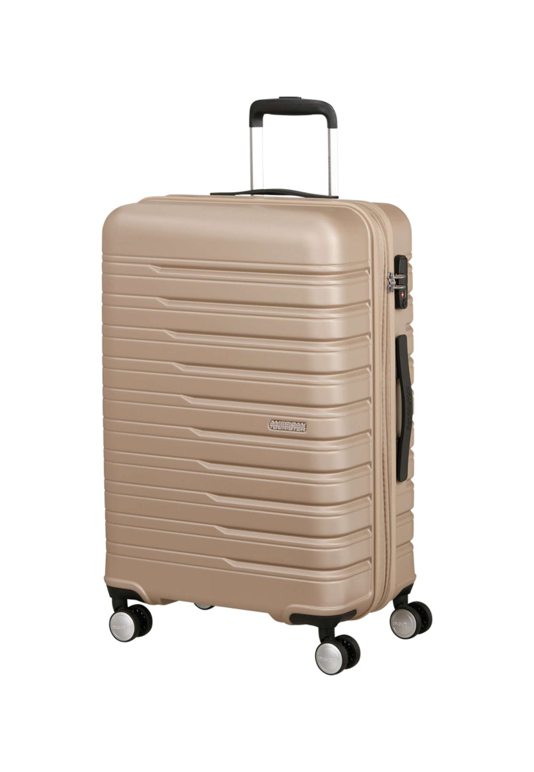 VALIGIA TROLLEY MEDIA AMERICAN TOURISTER FLASHLINE 149768 IVORY GOLD 67 CM