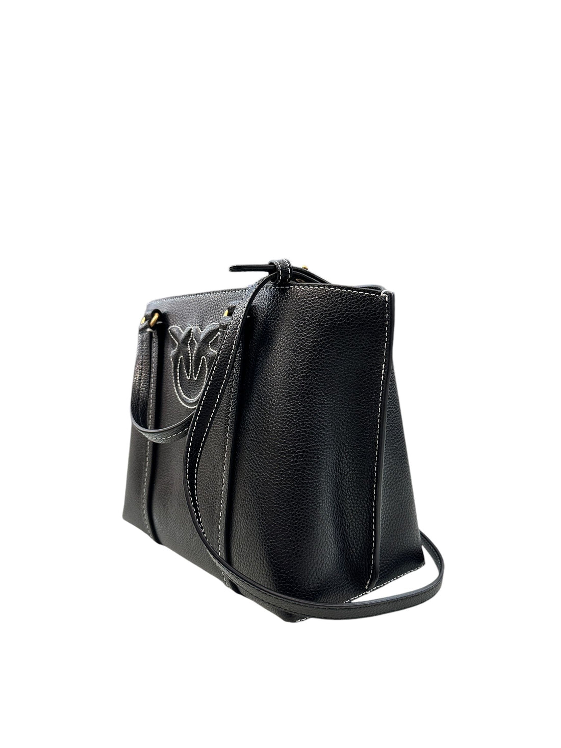 BORSA PINKO MIRANDA SHOPPING MINI BOTTALATO 104515 A290 Z99Q NERO