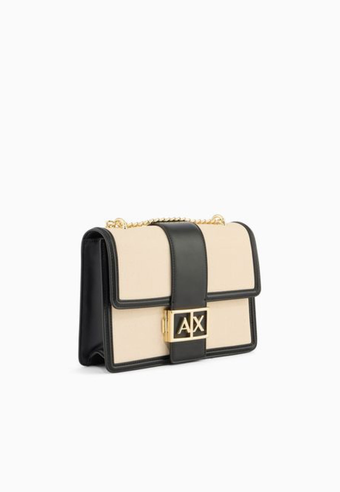 BORSA TRACOLLINA DONNA ARMANI EXCHANGE XW000070 AF22570 MC479 NATURAL-BLACK
