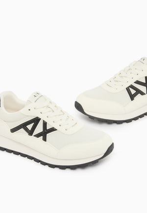 SCARPE UOMO ARMANI EXCHANGE XM001960 AF19388 MC0017 OFF WHITE-BLACK