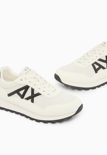 SCARPE UOMO ARMANI EXCHANGE XM001960 AF19388 MC0017 OFF WHITE-BLACK
