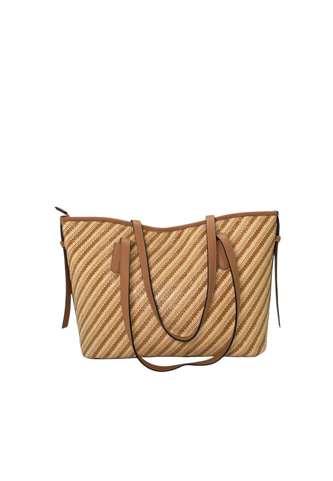 BORSA A SPALLA DONNA VERDE 16-0008357 CAMMELLO