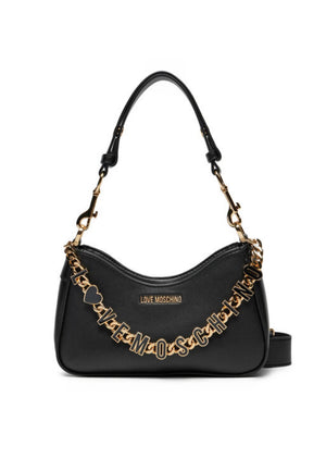 BORSA HOBO LOVE MOSCHINO IN PELLE JC4070PP1OL1 NERO