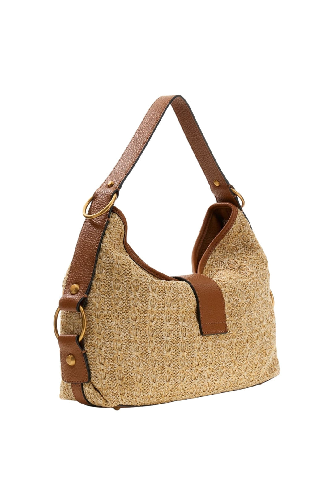 BORSA A SPALLA DONNA GUESS CAMDEN RB930818 NATURAL COGNAC