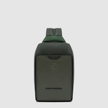 ZAINO-MONOSPALLA IN PELLE PIQUADRO UOMO CA6916S142 VERDE