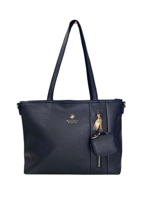 BORSA A SPALLA DONNA BEVERLY HILLS POLO CLUB BH-4560 BLU