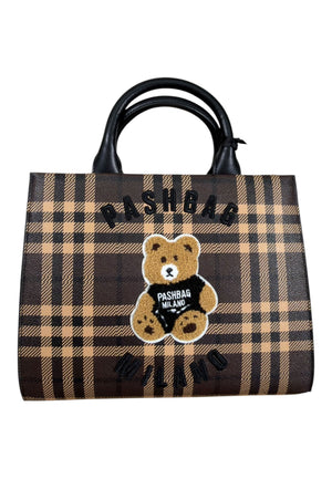 BORSA A MANO E TRACOLLA PASHBAG MARGE 20134 SHEPHERD CHECK