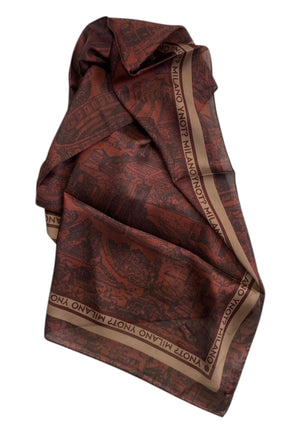 FOULARD DONNA YNOT RETTANGOLARE FLD-180F6 RED