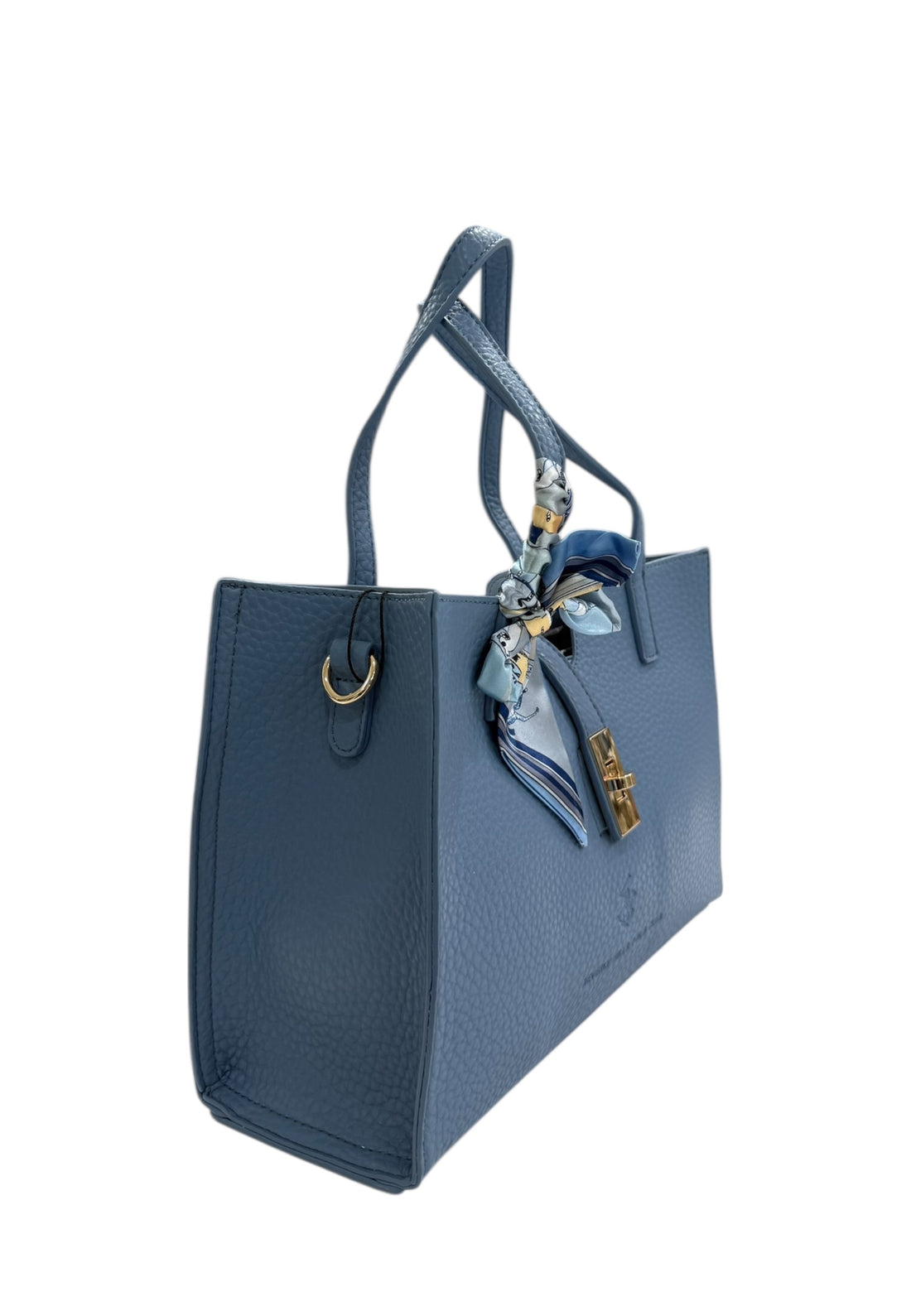 BORSA A SPALLA E TRACOLLA DONNA BEVERLY HILLS POLO CLUB BH-4472 AZZURRO