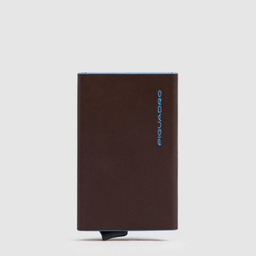 PORTAFOGLIO PIQUADRO PORTACARTE AUTOMATICO PER SCHEDE PP4825B2BLR MOGANO