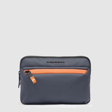 POCHETTE DA POLSO-BORSELLO UOMO GOMMATO IDROREPELLENTE PIQUADRO AC6492C2OW BLU
