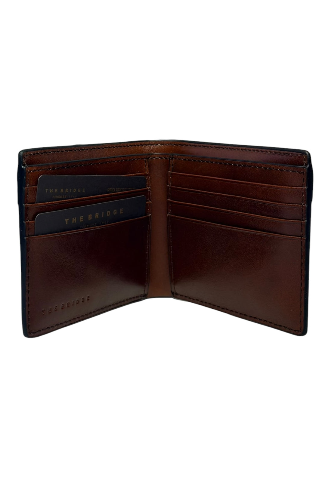 PORTAFOGLIO UOMO THE BRIDGE PICCOLO SENZA MONETE 01314601 1A MARRONE