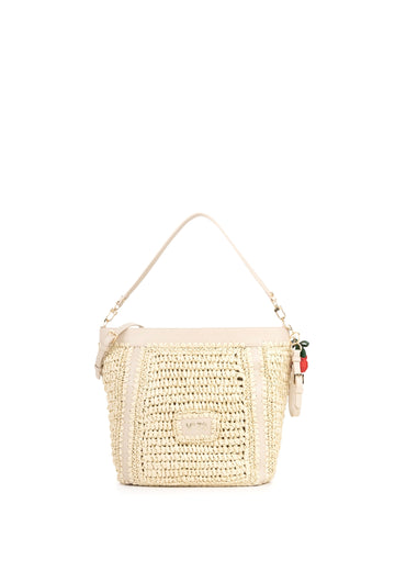 BORSA A SPALLA MEDIA DONNA V°73 ALISYA 73BS9M302 OFF WHITE