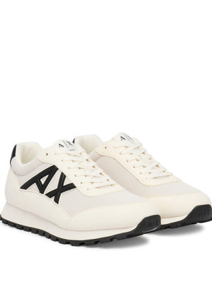 SCARPE UOMO ARMANI EXCHANGE XM001960 AF19388 M0017 OFF WHITE-BLACK