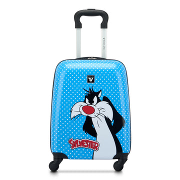 VALIGIA TROLLEY BAMBINI BAGAGLIO A MANO RONCATO LOONEY TUNES 44101318 SILVESTRO AZZURRO