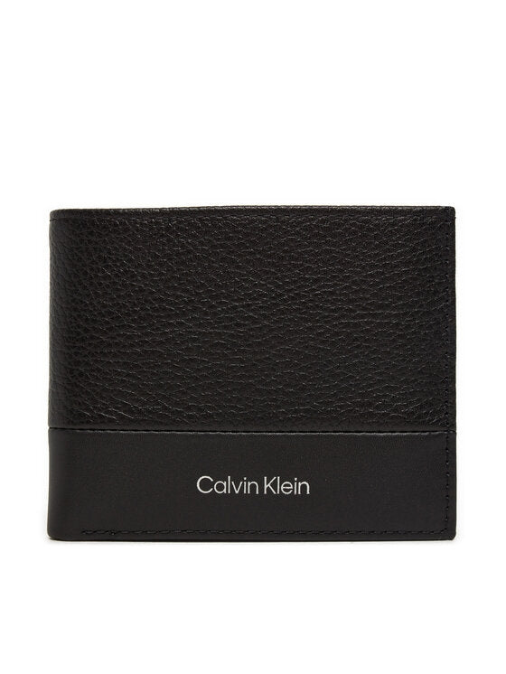 PORTAFOGLIO UOMO CALVIN KLEIN PICCOLO CON MONETE K50K512269 BEH NERO