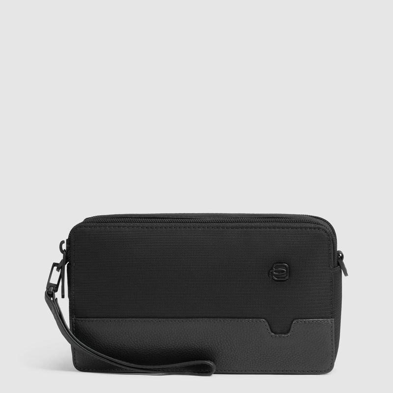 POCHETTE DA POLSO -BORSELLO TRASVERSALE UOMO PIQUADRO AC4221W138 NERO