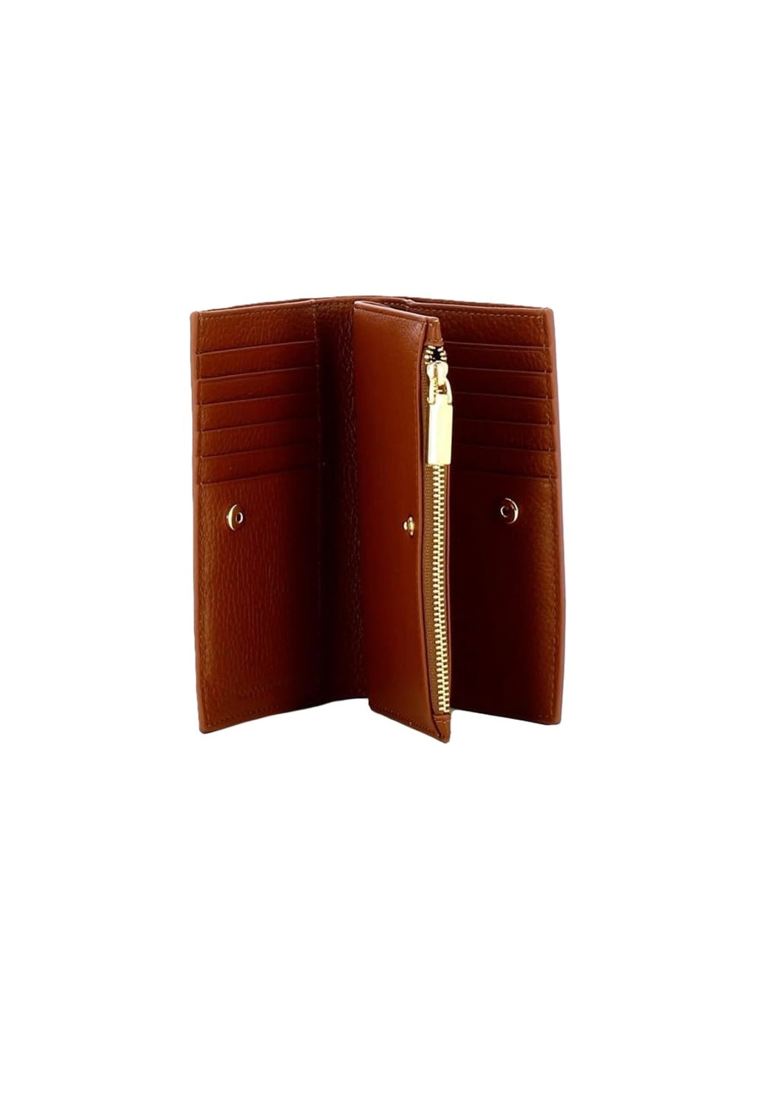 PORTAFOGLIO MEDIO DONNA COCCINELLE METALLIC SOFT E2MW511F101 W11 COGNAC