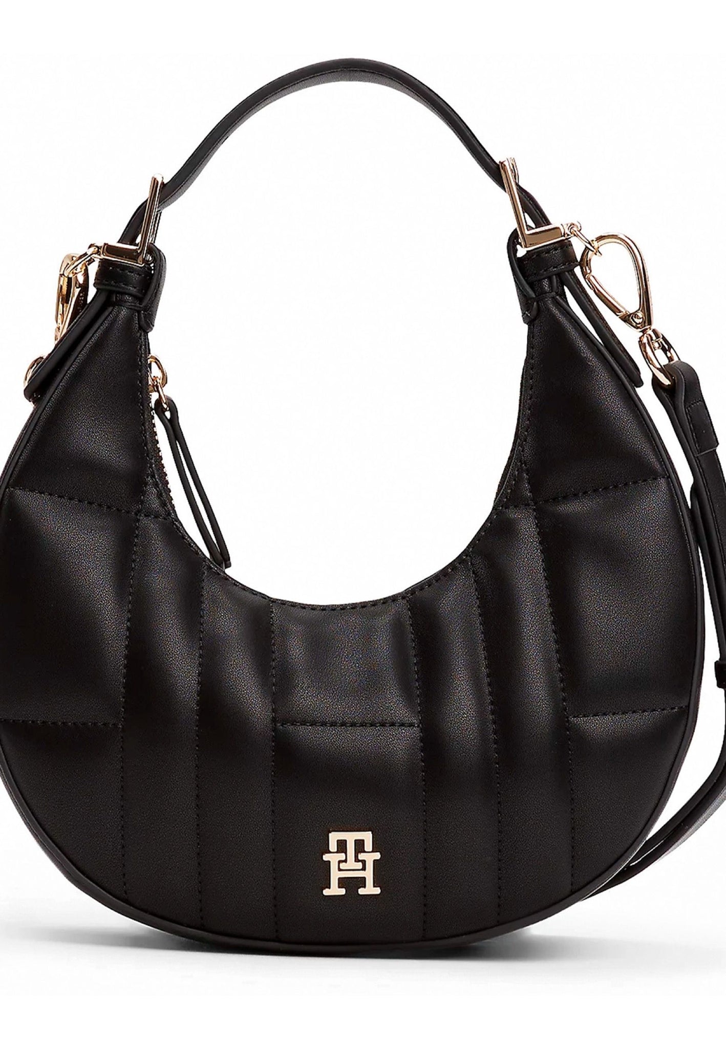 BORSA HOBO TRACOLLINA TOMMY HILFIGER AW0AW17635 BDS NERO