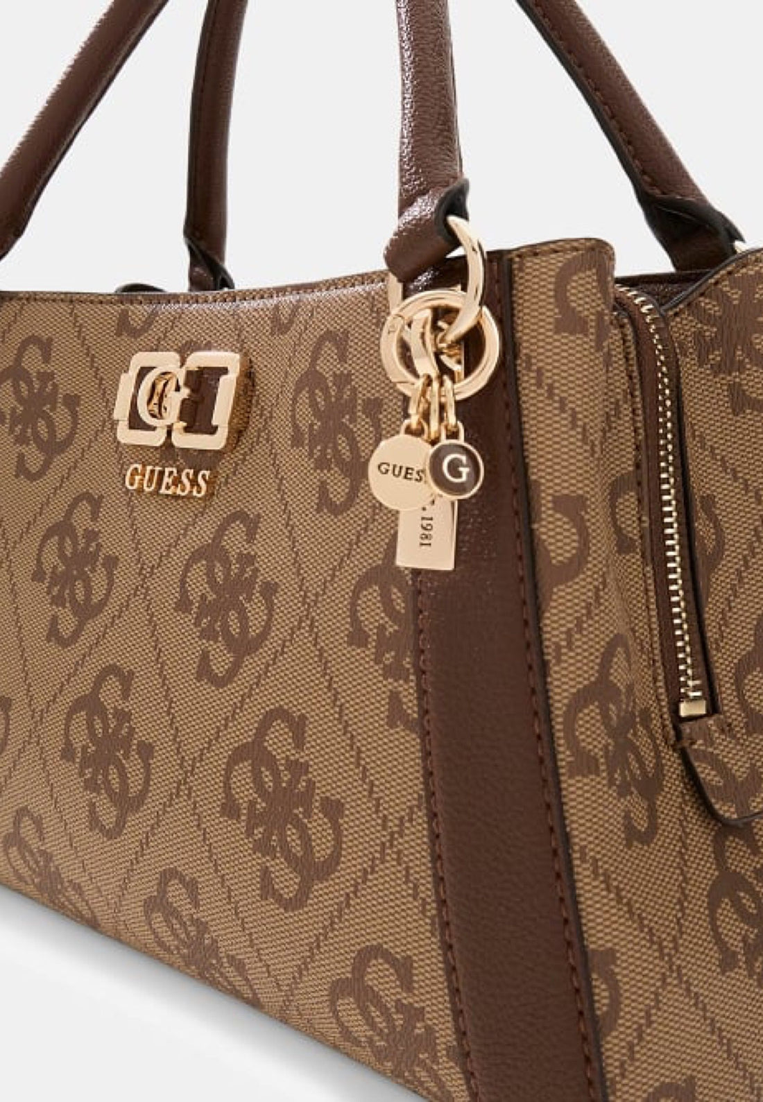 BORSA A MANO E TRACOLLA DONNA GUESS KARNILLA LOGO OS990106 LATTE LOGO BROWN