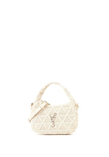 BORSA A MANO E TRACOLLA DONNA V°73 DALIA 73BS9MB02 OFF WHITE