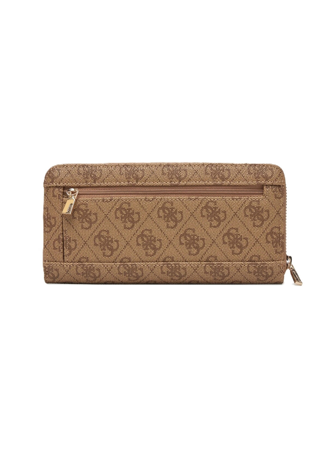 PORTAFOGLIO DONNA ZIP AROUND GUESS BRENTON LG9648146 LATTE LOGO