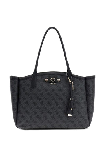 BORSA A SPALLA DONNA GUESS LINDSEY SG974923 COAL LOGO