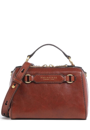 BORSA A MANO E TRACOLLA MINI THE BRIDGE LAURA 04180601 14 MARRONE