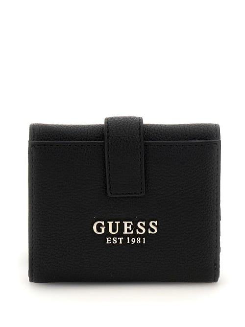 PORTAFOGLIO GUESS DONNA PICCOLO SOTTILE LAUREL II BG7459138 BLACK