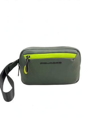 POCHETTE DA POLSO UOMO GOMMATO IDROREPELLENTE PIQUADRO AC7428C2OW VERDE
