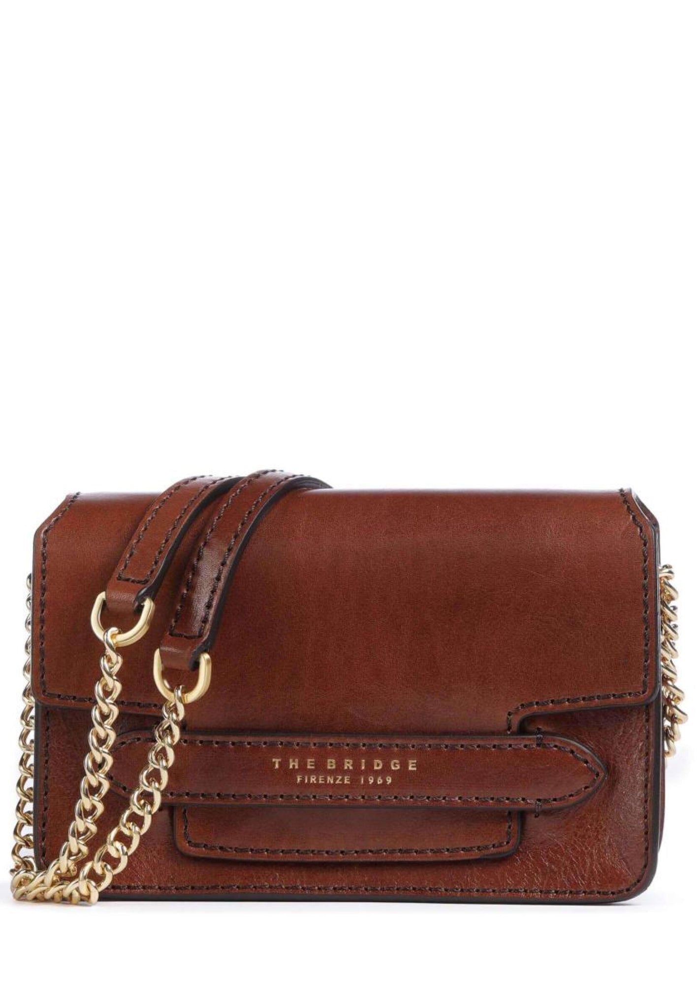 BORSA TRACOLLINA MINI THE BRIDGE LUCREZIA 04121401 14 MARRONE