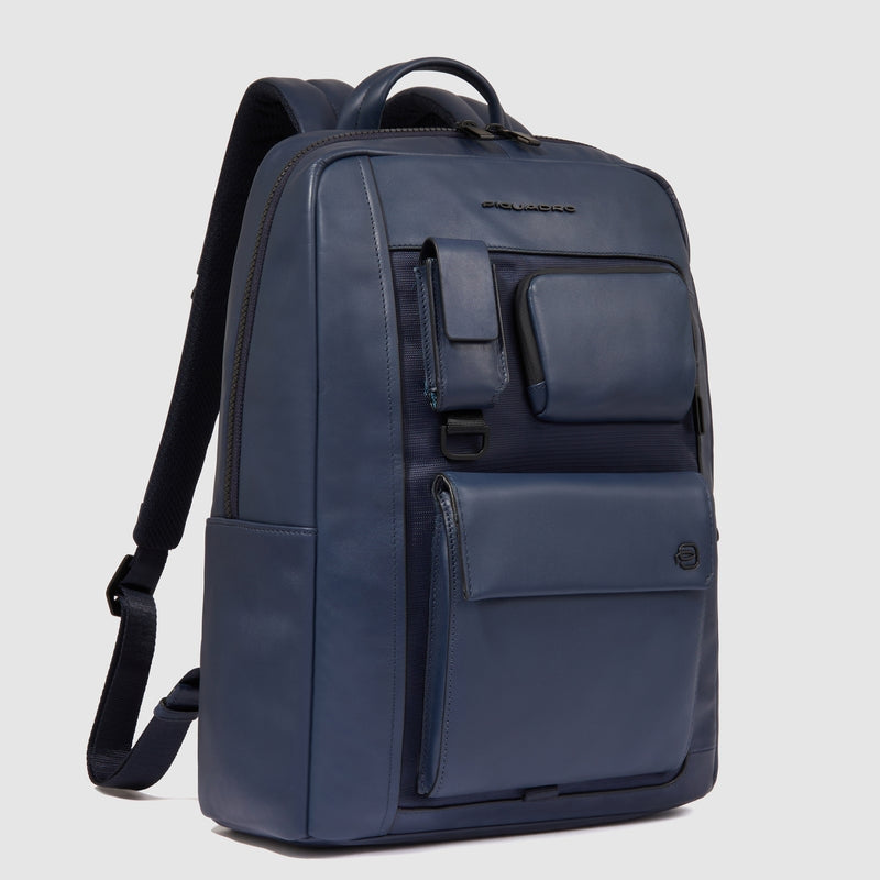 PIQUADRO MEN'S BACKPACK CA6442W131 BLUE 14"