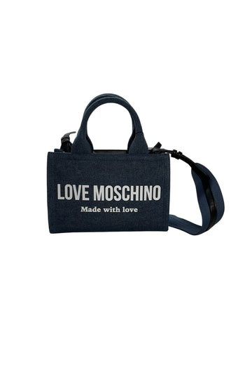 BORSA A MANO E TRACOLLA LOVE MOSCHINO JC4055PP10LG170A DENIM