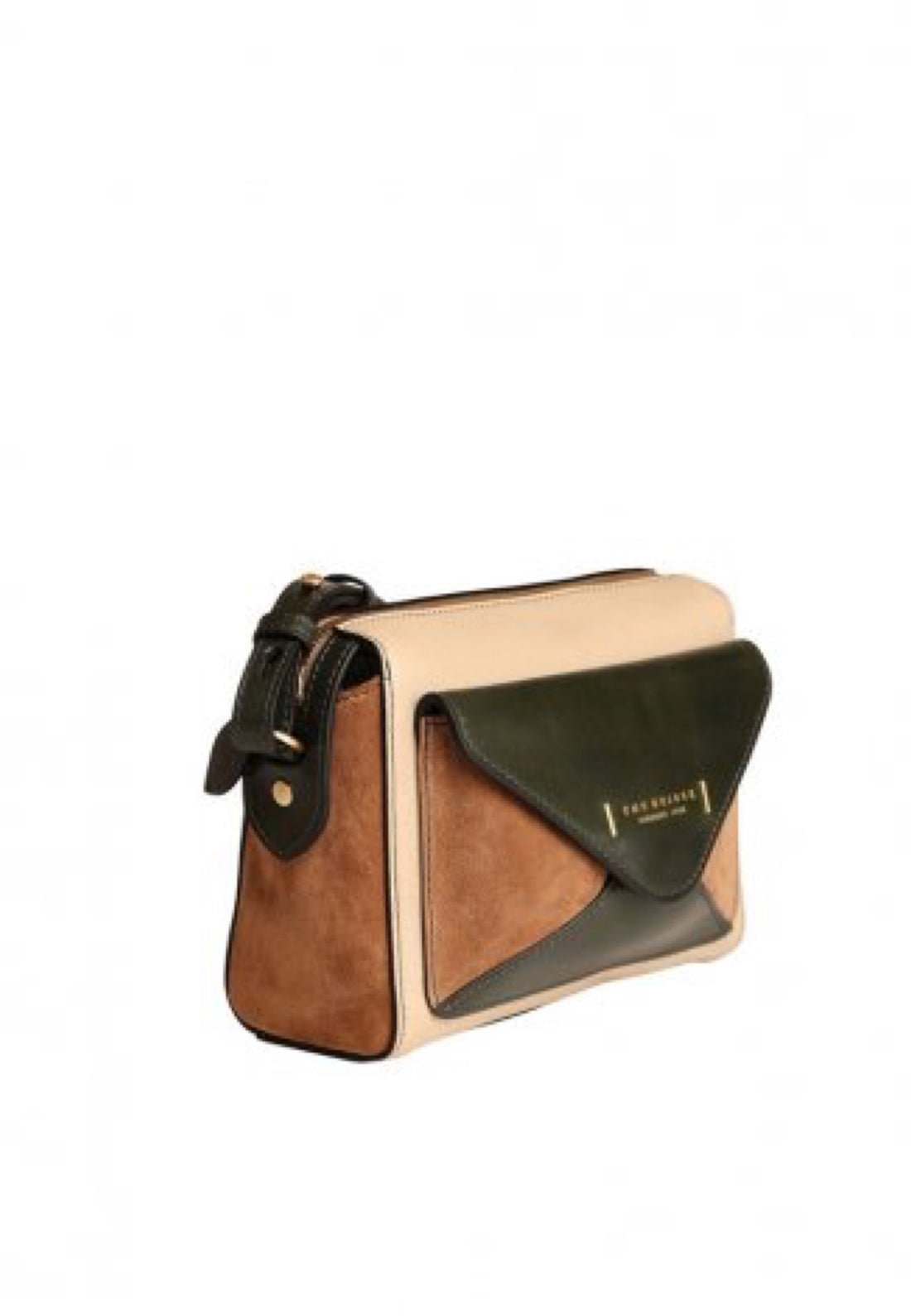 BORSA CAMERA CASE THE BRIDGE FRIDA WOW 0429040P YV BEIGE-MARRONE-VERDE