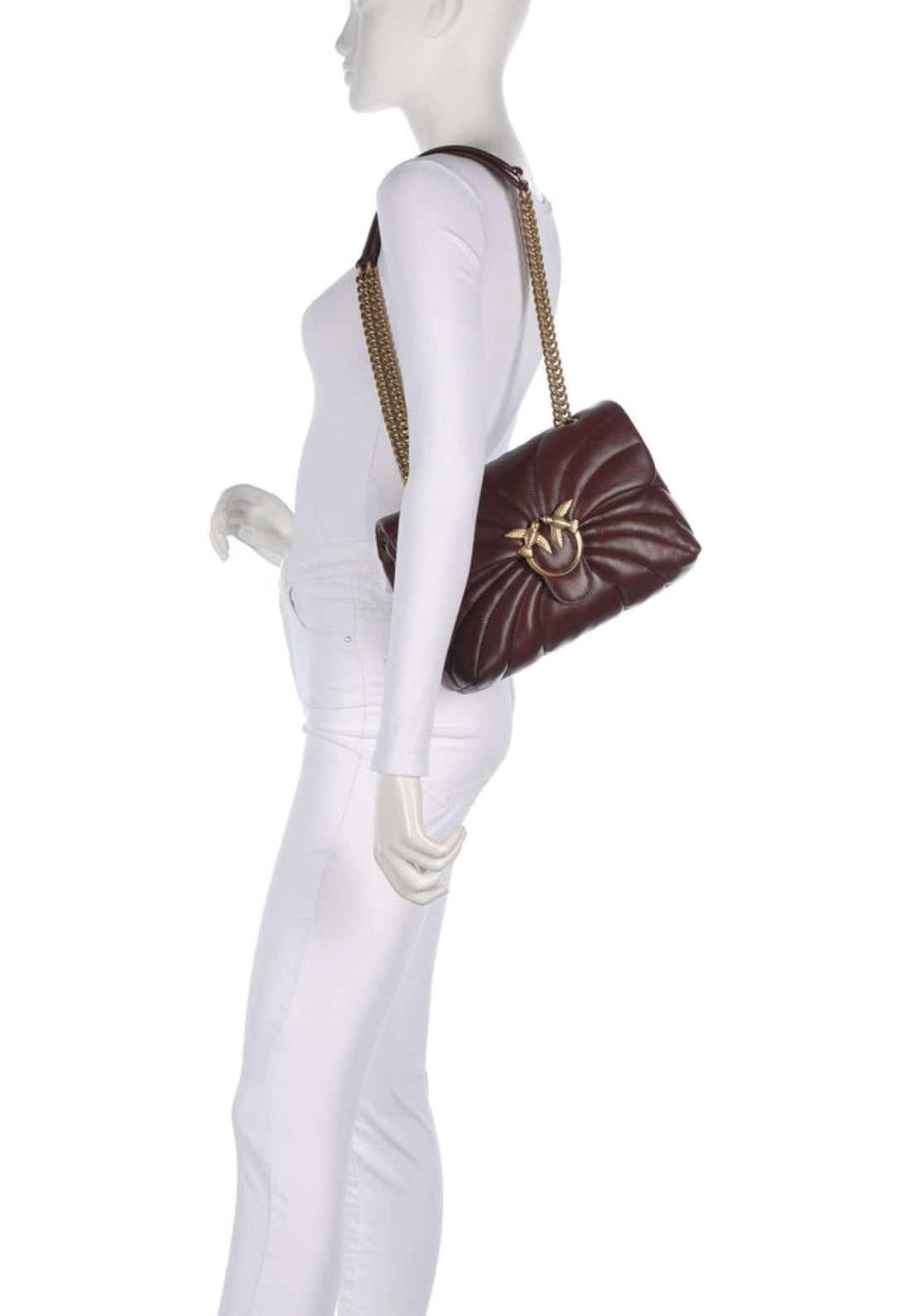 BORSA PINKO LOVE PUFF CLASSIC BUTTERFLY 100038 A1EX R49Q ROSSO VINO