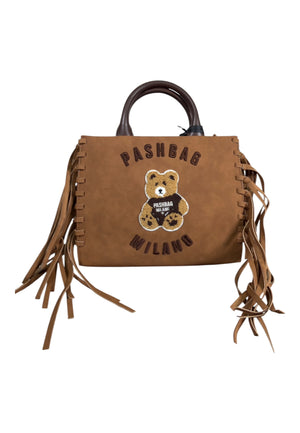BORSA A MANO E TRACOLLA PASHBAG MARGE 20142 SHEPHERD SUEDE CAMEL