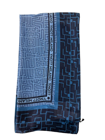 FOULARD DONNA YNOT RETTANGOLARE FOU-180F5 SKY